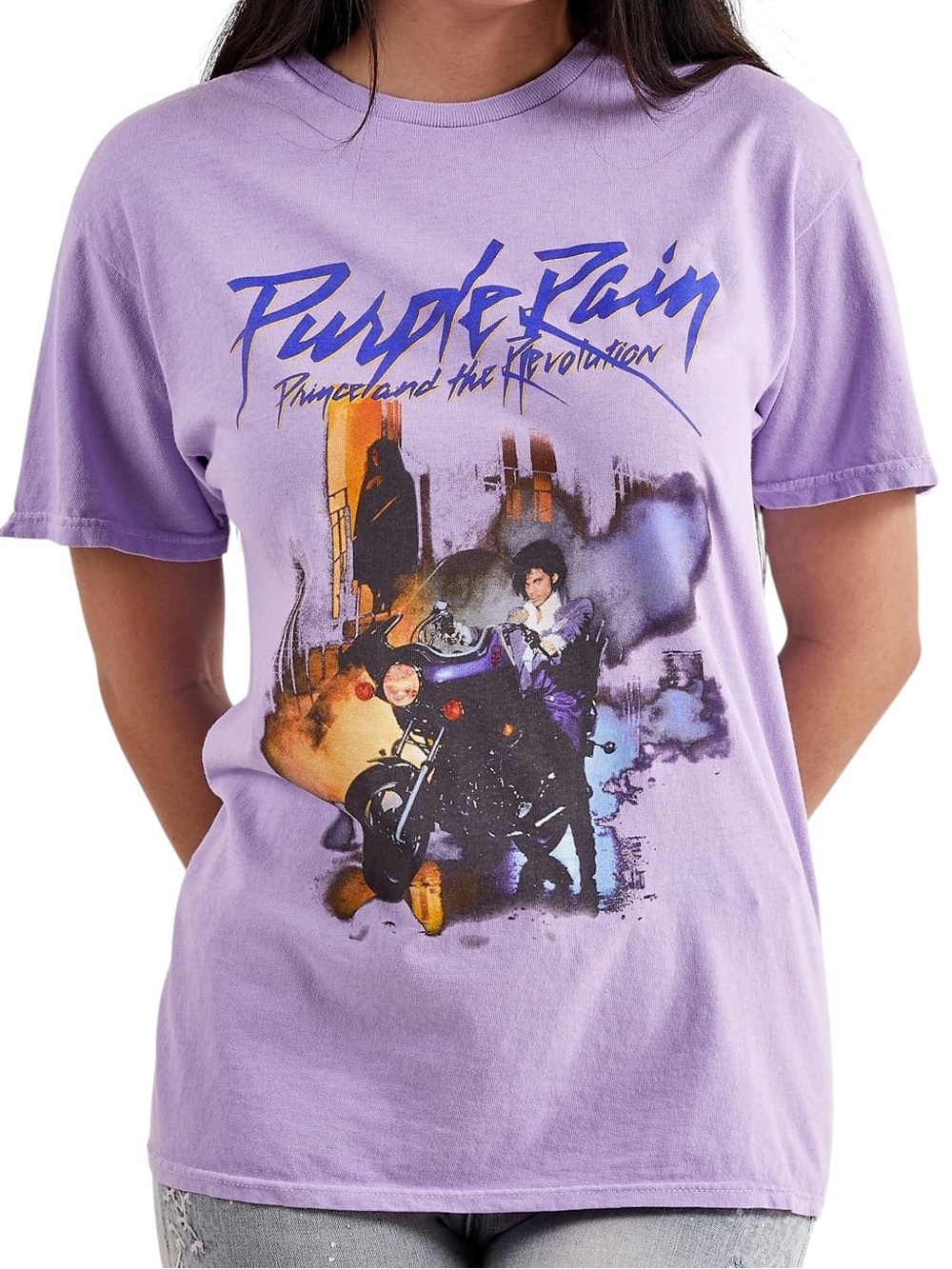 Prince Purple Rain Graphic Tee Shirt Women’s Size Medium